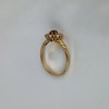 Ring, 18K guld, med facetterade stenar