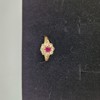 Ring, 18K guld, med facetterade stenar