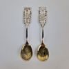 Kaffeskedar, silver, 2 st