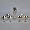 Cocktailset, nysilver, 7 delar