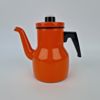 Kockums emalj, kaffekanna (perkolator-prototyp) och kastrull