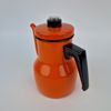 Kockums emalj, kaffekanna (perkolator-prototyp) och kastrull