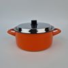 Kockums emalj, kaffekanna (perkolator-prototyp) och kastrull