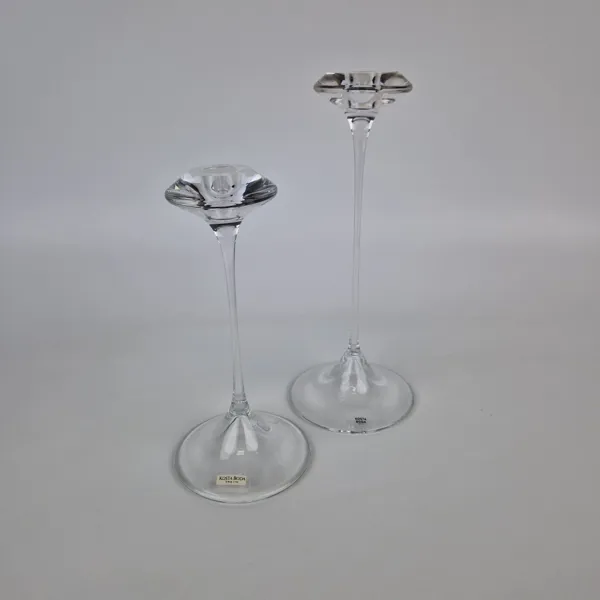 Ljusstakar, glas, Kosta Boda, 2 st