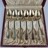 Moccaskedar, nysilver, 12 st