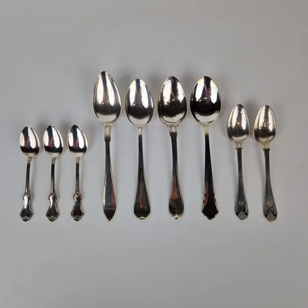 Silverskedar, 9 st