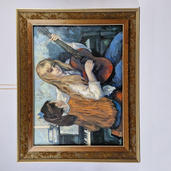 Martha Moore, olja på duk, signerad