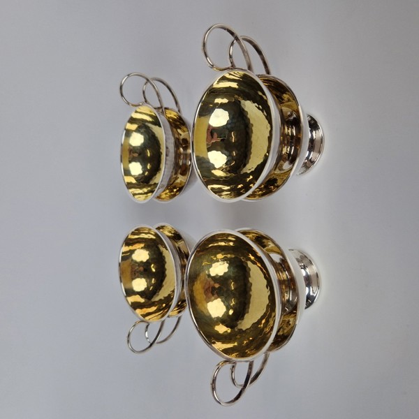 Punschkoppar, 8 st, silver