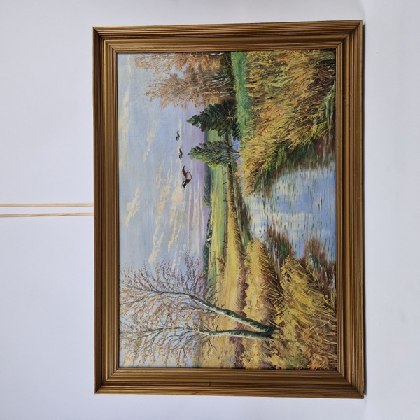 Oljemålningar, 2 st