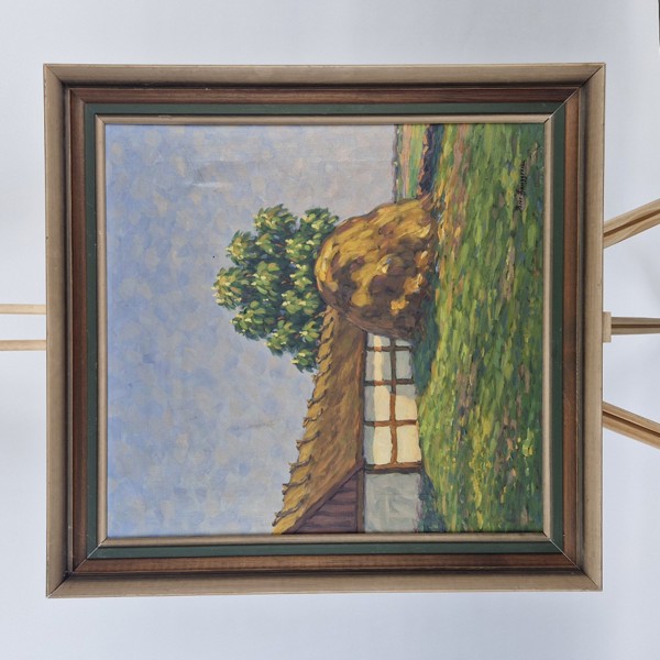 Bror Ljunggren, 'Höstack vid gård'