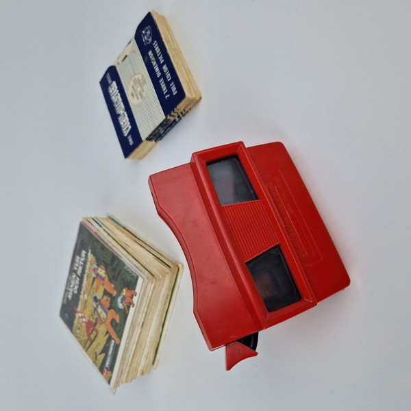 Viewmaster med 29 bildskivor